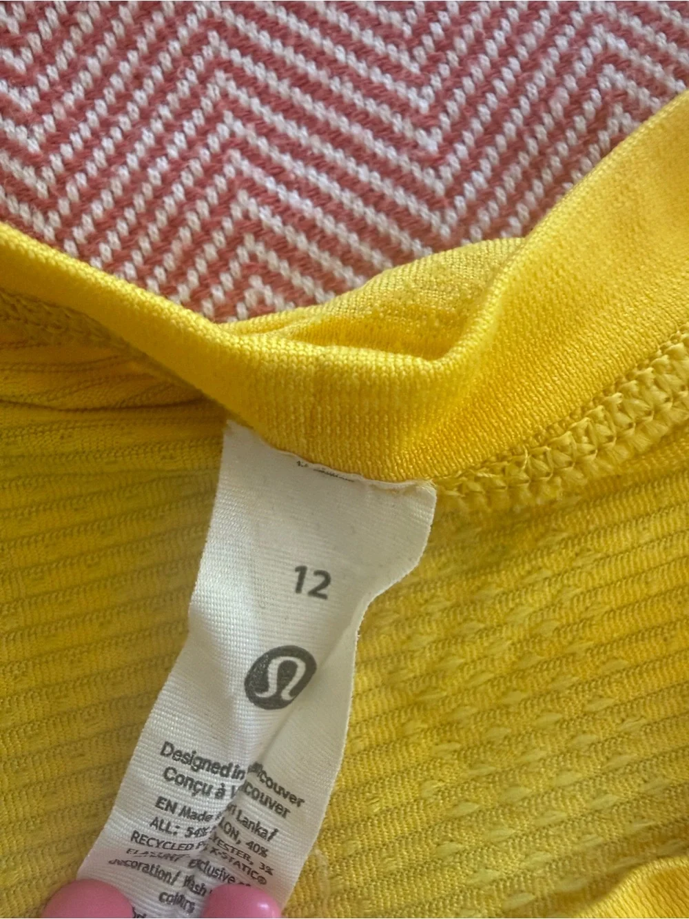 lululemon athletica swiftly Canary Yellow Ribbed Knit Top